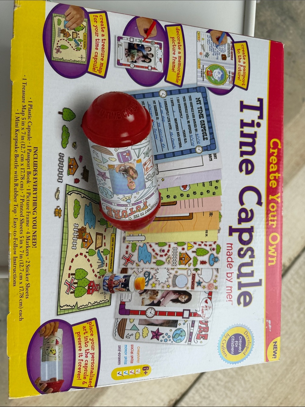 Create Your Own Time Capsule Kids Kit - Red